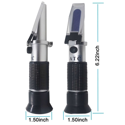 0-40% Brix-Alkohol 0-25% Weinzucker-Refraktometer OEM/ODM Dual Scale Portable mit ATC
