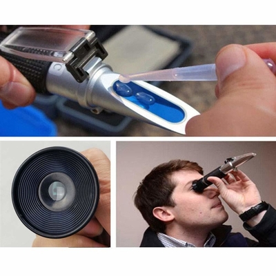 0-40% Brix-Alkohol 0-25% Weinzucker-Refraktometer OEM/ODM Dual Scale Portable mit ATC