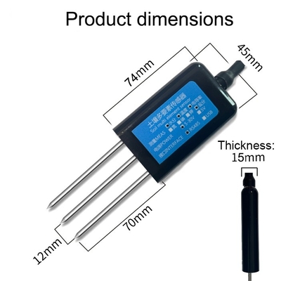 304 Edelstahl RS485 EG-Sensor für Bodenfeuchtigkeitstests