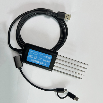 Horizontale Installation Feuchtigkeitssensor für die Landwirtschaft 7 in 1 USB NPK/PH/EC Temperaturanalysator