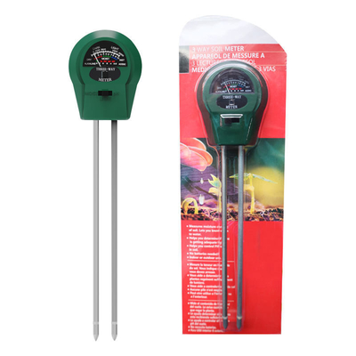 Edelstahlröhrchenprobe 3 in 1 Feuchtigkeits/Licht/Ph-Tester für Pflanzen/Rasen/Bauernhof/Garten