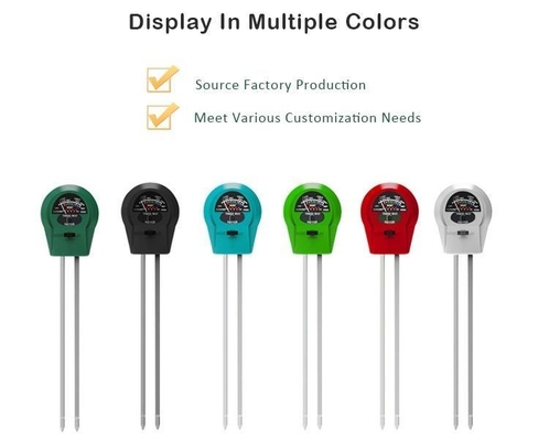 Edelstahlröhrchenprobe 3 in 1 Feuchtigkeits/Licht/Ph-Tester für Pflanzen/Rasen/Bauernhof/Garten