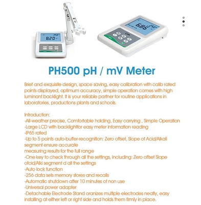 Multifunktionales digitale Messgerät für die pH-Messung im Laborwasser