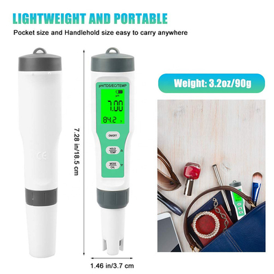 4 in 1 Wasserdichtheit Wassertester für Aquarien und Hydroponik pH/TDS/EC/Tempometer