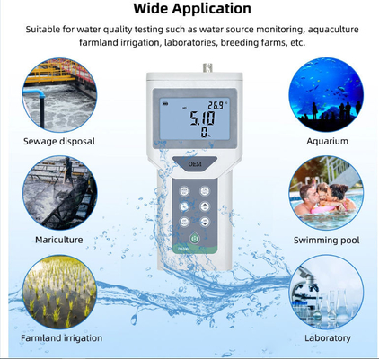 Handheldes tragbares digitales ORP-PH-Meter mit 65*40mm-LCD-Hintergrundbeleuchtung