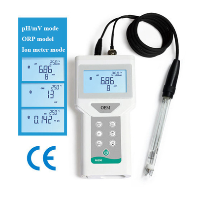 Handheldes tragbares digitales ORP-PH-Meter mit 65*40mm-LCD-Hintergrundbeleuchtung