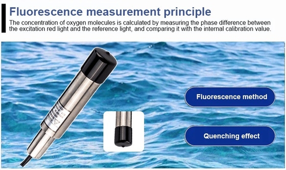 RS 485 Optischer gelöstes Sauerstoffsensor zur Fluoreszenzmessung in der Aquakultur