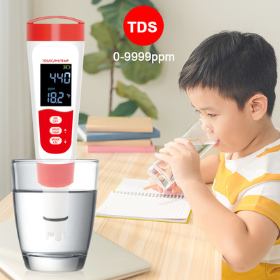 Profi-Digital-Wassermonitor-Stift-Tester mit TDS/EC/PH/Temperaturmessung