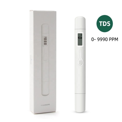 Hochgenaues TDS-Meter Ein-Knopf-Stift Typ 0-9990ppm Messbereich ±2% Genauigkeit