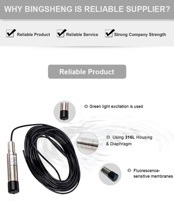 IP68 DO Messsensor Meter Sonde zur genauen Messung von in Wasser gelöstem Sauerstoff