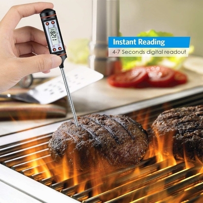 Küche Kochen Grill Lebensmittelthermometer Edelstahl Sonde Temperaturbereich -50C-300C