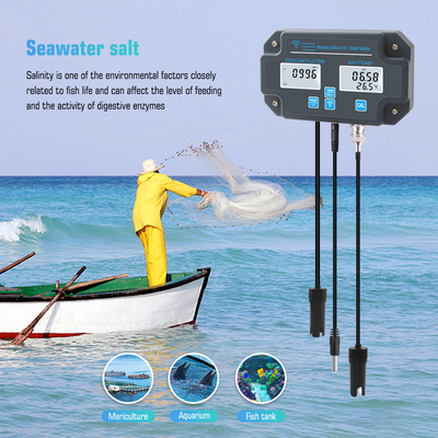 WLAN-Wassertester PH-3988 6 in 1 Salz S.G.Temp PH EC TDS Meter für Aquarien