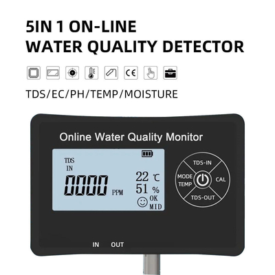 TDS/EC-Bereich 0-9999 ppm/us/cm Mehrparameterwasserprüfer für die Aquarienüberwachung