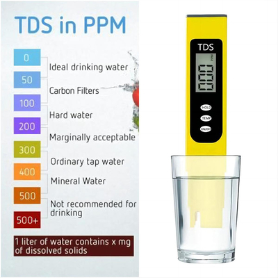 155 mm tragbarer TDS PH-Combo-Tester für die Wasseraufbereitung