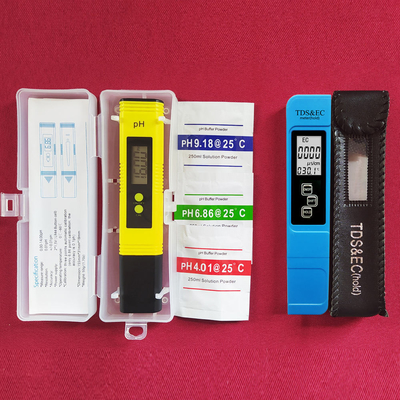 PH TDS EC Temperaturmessgerät Combo Messbereich 0-14ph 0-9990ppm 0-9990us/cm 3V Stiftart