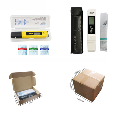PH TDS EC Temperaturmessgerät Combo Messbereich 0-14ph 0-9990ppm 0-9990us/cm 3V Stiftart