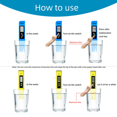 ODM-unterstützte hochgenaue pH-TDS-Meter mit Temperatur- und TDS-Messung