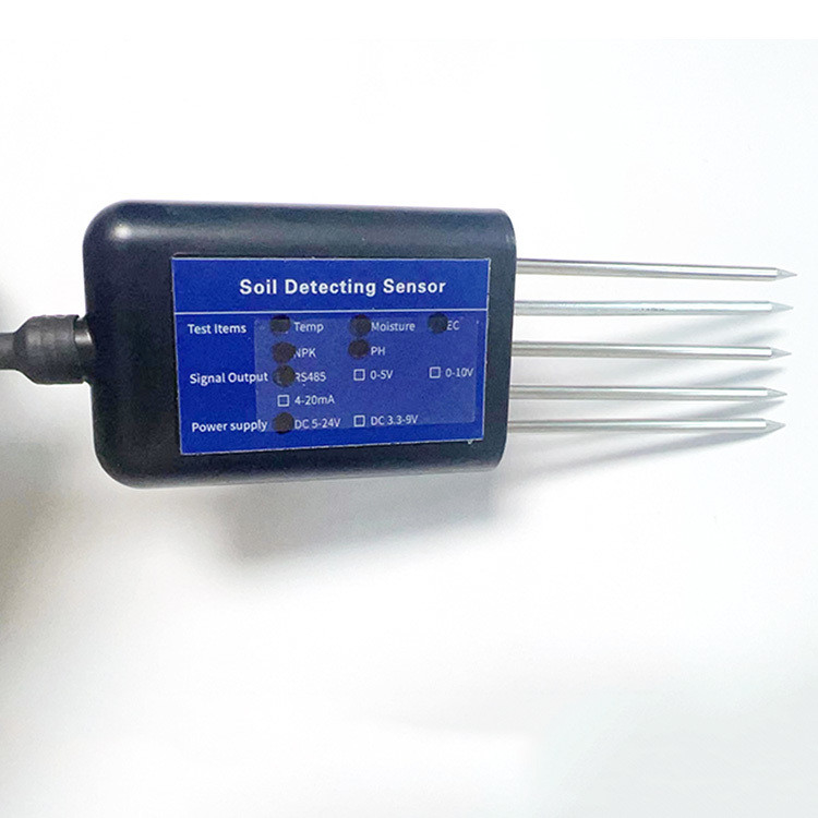 7 in1 Bodensensor zur Messung der EG-Leitfähigkeit PH NPK Temperatur Feuchtigkeit 5 Pin Ausgang